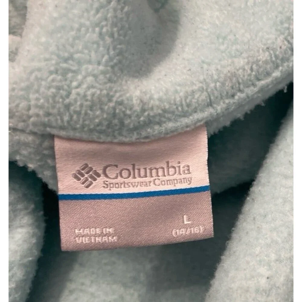 Columbia Jacket Size L (14-16) Light Teal